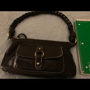 Ralph Lauren Pebbled Soft Leather Shoulder Bag